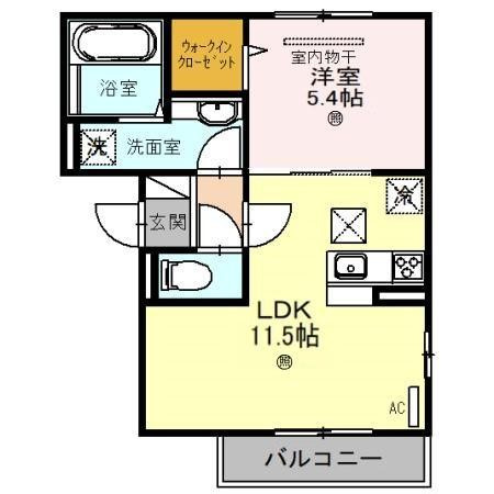 D-room　明石オーシャンビューハイツの間取り
