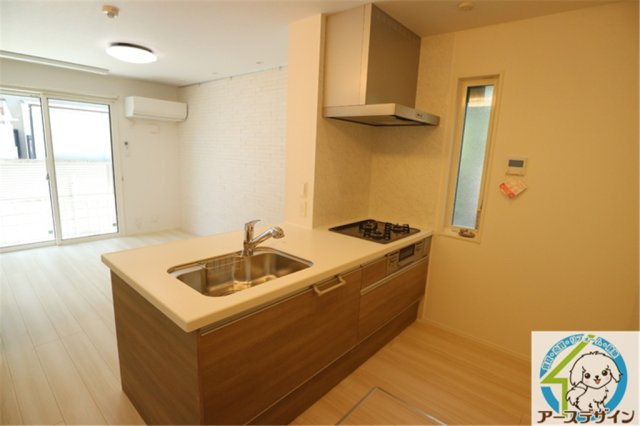 D-room上ノ丸のキッチン|パース写真