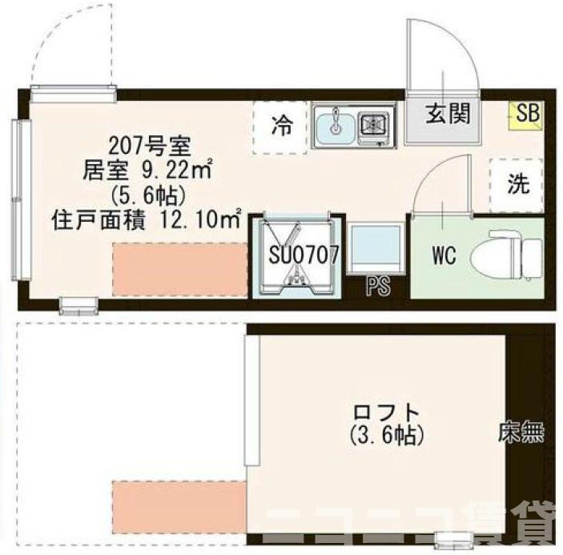 【間取り】 | Harmony　Teracceエディフィッシオ小竹向原