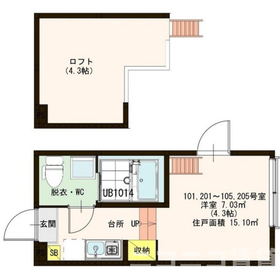 【間取り】 | ハーモニーテラス蓮沼町