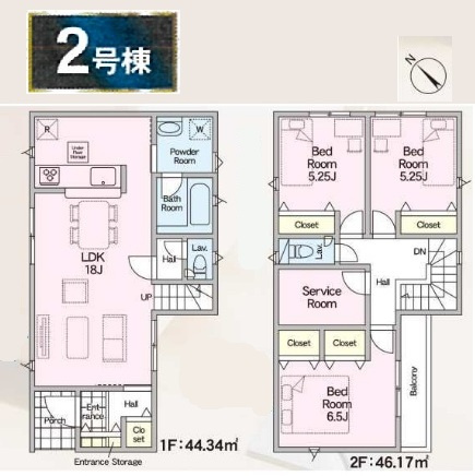 柏市布施新町４丁目新築戸建（布施新町第３）の間取り|2号棟：3LDK