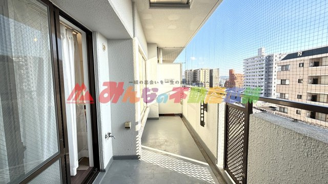 ツインタワー久留米のバルコニー