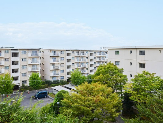 【中古マンション】かわつるグリーンタウン新鶴の外観|内覧すぐご案内可能です！