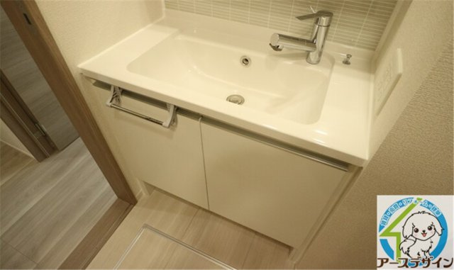 La　Maison林崎の洗面所|パース写真