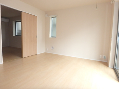 ２面採光が取れるリビングダイニング