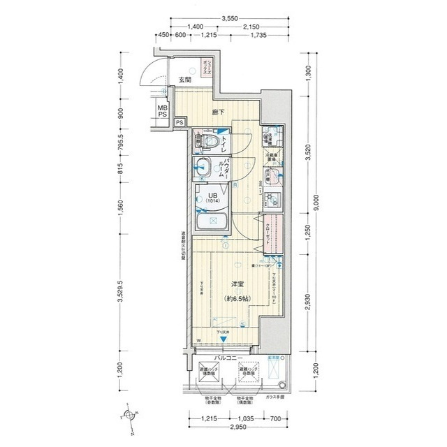 アドバンス難波南ノエルの間取り