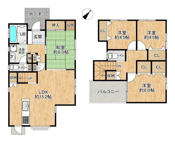 【間取り】 | 西区玉津町二ツ屋　中古戸建