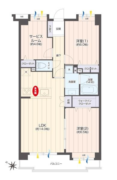 プラハ十日市場の間取り