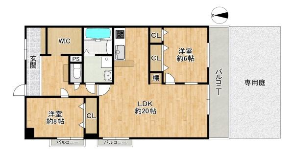 【間取り】 | コスモハイツ花園　中古マンション