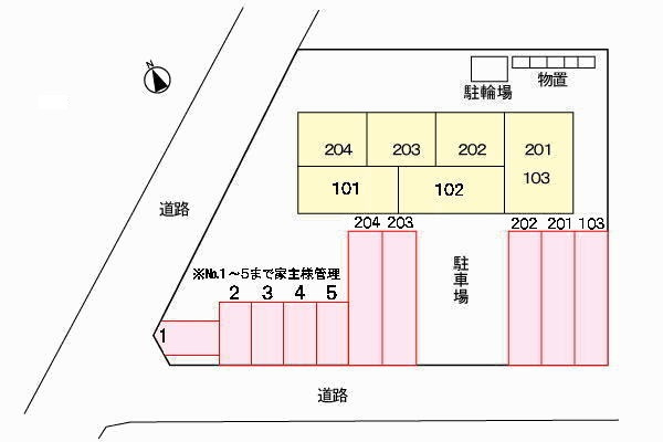ミーツハウスエルンテの駐車場|駐車場