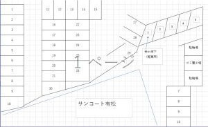 サンコート有松の駐車場
