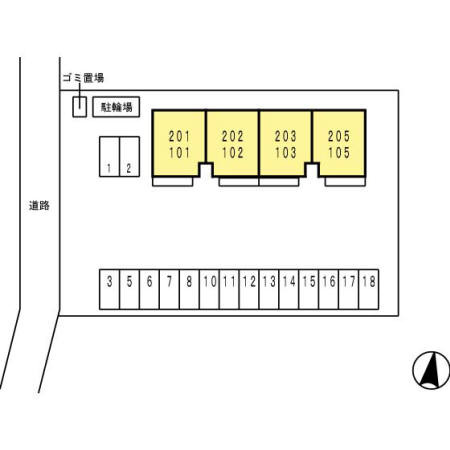 ストリートＭの区画図