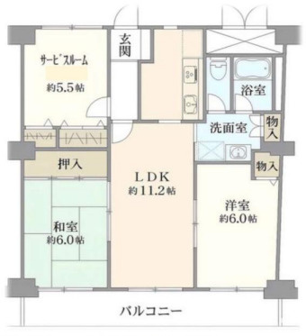 【間取り】 | ユニライフ緑地公園Ⅱ