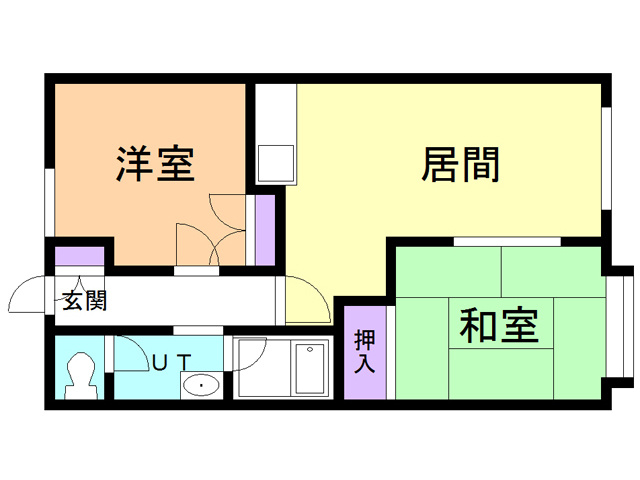 ハイツ２１の間取り