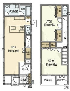 諸の木３丁目戸建の間取り
