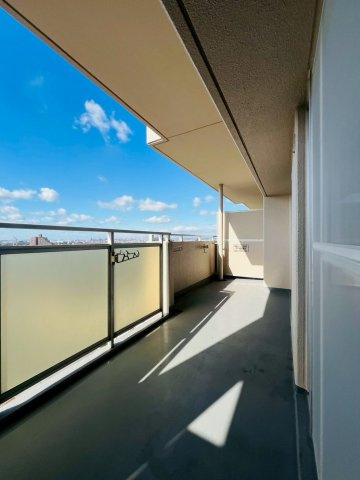 明石清水第２高層住宅2号棟のバルコニー