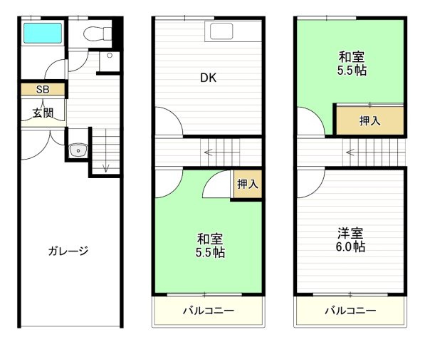 加美南5丁目貸家の間取り