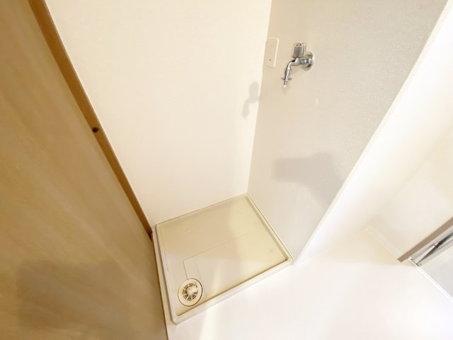 アステリ与野本町弐番館の洗面所|室内洗濯機置き場！