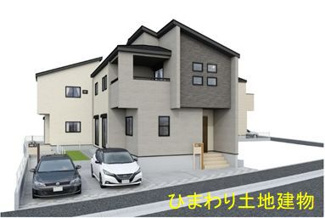 【外観パース】 | 中央区田名 4号棟 | イメージパースです。実際とは異なる場合があります。