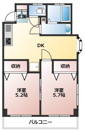 ハイツリー芝の間取り