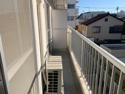 【バルコニー】 | シティーコーポパルナス美住町第１ | 南向きのワイドバルコニー