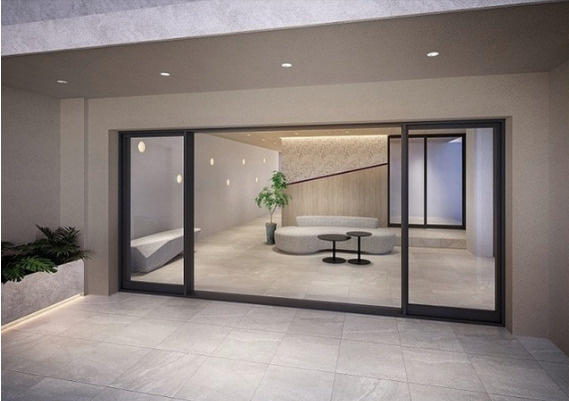 ミレーネ神戸住吉本町のエントランス