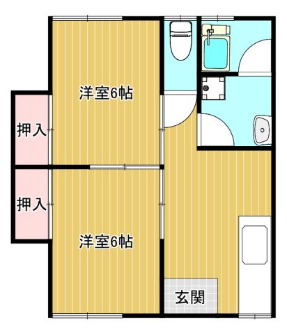 穂波荘の間取り