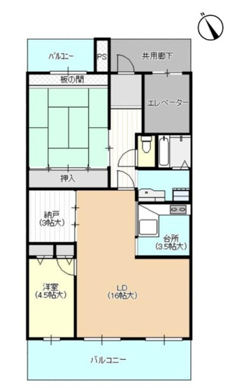 【間取り】 | フォーラム海風の街19号棟 | 陽当たり良好の2LDK+S　和室あります！