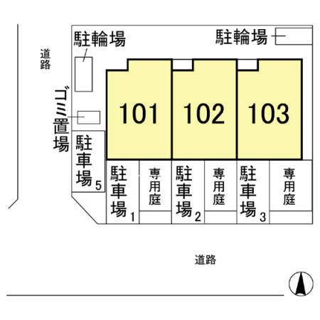 メゾンヴィーニュの区画図