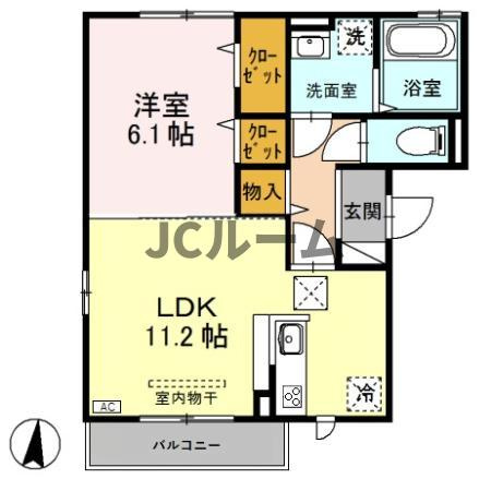 クオリティー西本町の間取り