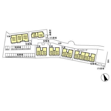 ヴィルヌープ　Ⅳの区画図