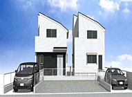 杉並区本天沼3丁目　新築戸建　2号棟 7680万円の画像