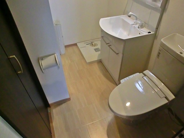 Ｒｉｏ　Ｂｒｉｓａの洗面所|トイレ、洗面台、洗濯機置き場が一か所に！