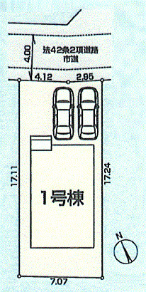 あきる野市野辺　新築戸建全1棟の区画図