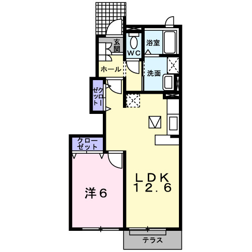 メゾンズタカマツＡの間取り