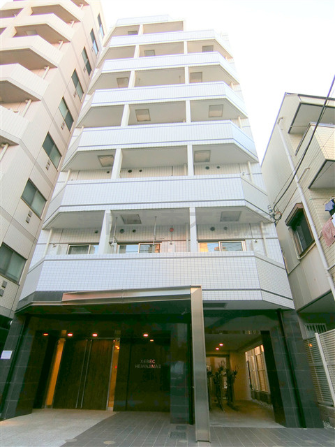 XEBEC(ジーベック平和島Ⅱの外観|2015年1月築　RC鉄筋コンクリート造地上8階建て1K総戸数20戸の人気分譲賃貸マンション　京急本線大森町駅近、平和島駅と梅屋敷駅も最寄りの東京都大田区大森西3丁目！スーパーマルエツ至近！