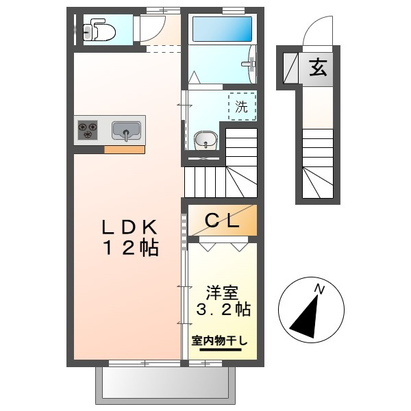 ＳｑｕａｒｅＶｉｌｌａ福島の間取り