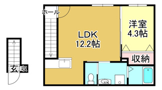【間取り】 | イオ・リアン坂本Ⅱ