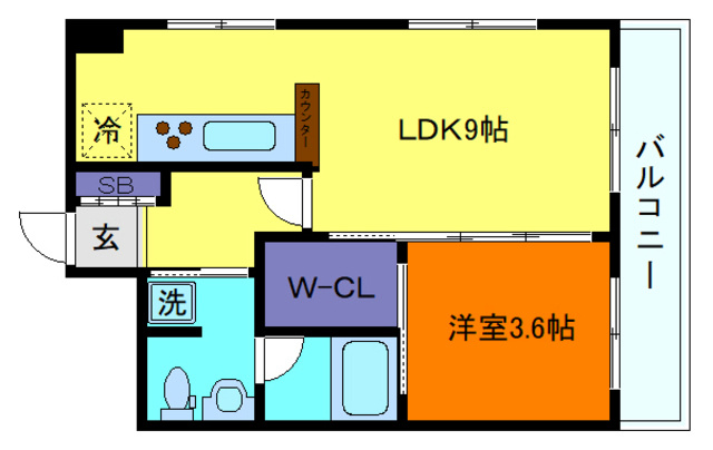 甲南第３六甲ハイムの間取り
