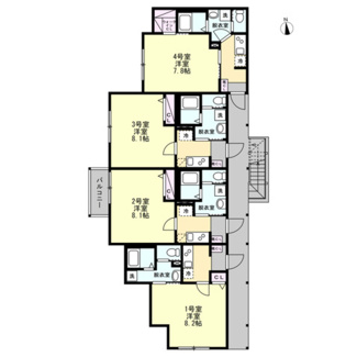 【間取り】 | ベイルーム本厚木旭町 | ロフト付き