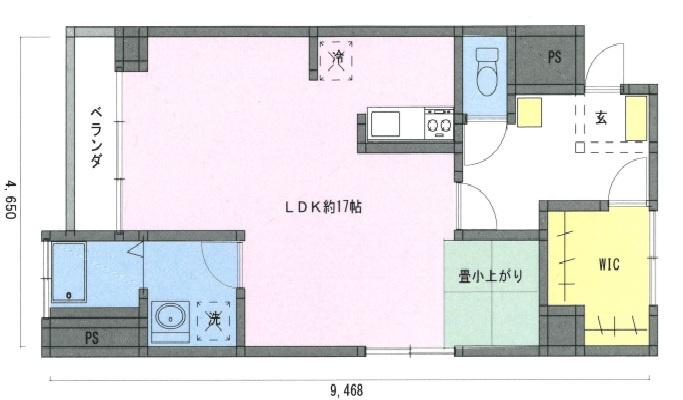 東熱海マリンハイツAの間取り