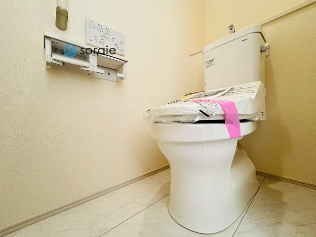 川越市豊田町2丁目　全2棟　新築戸建のトイレ|2/19　撮影