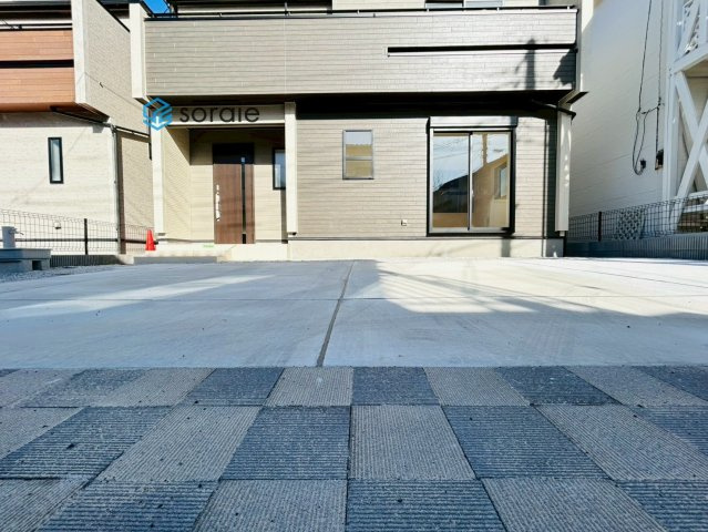 川越市豊田町2丁目　全2棟　新築戸建の駐車場|2/19　撮影