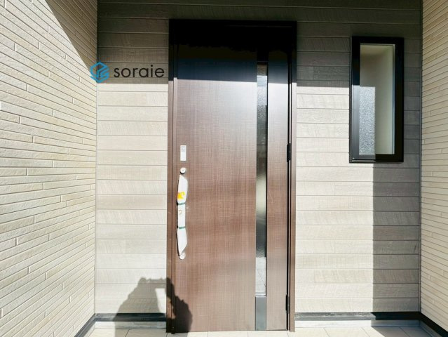 川越市豊田町2丁目　全2棟　新築戸建の玄関|2/19　撮影