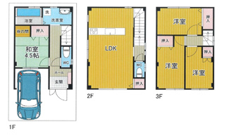 【間取り】 | 摂津市鳥飼下3丁目　一戸建て