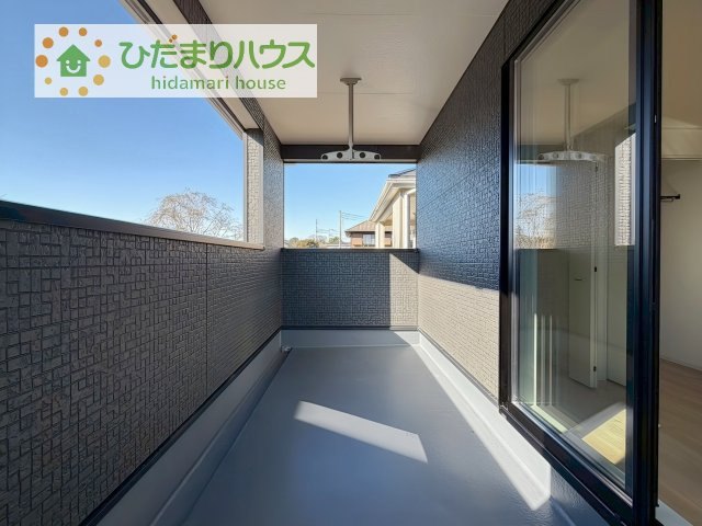 【バルコニー】 | 土浦市小岩田東第4　新築戸建　2号棟 | あたたかな光が差し込む、南向きのバルコニー(#^^#)