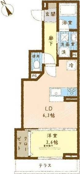 ボヌールA　　刈谷市近郊の賃貸ならクラスホーム刈谷店の間取り