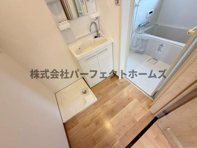 FRONTIER FIELD River Sideの洗面所|忙しい朝には欠かせない洗面所です