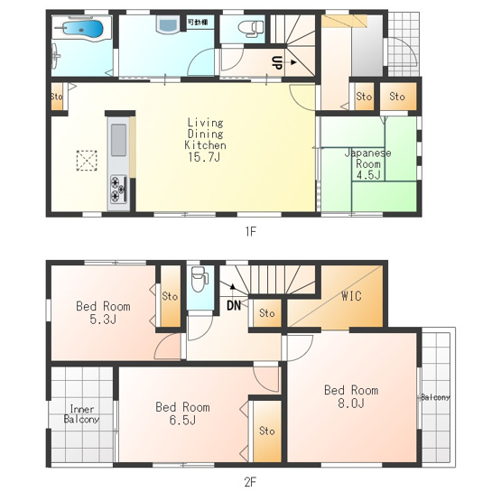 【間取り】 | リーブルガーデン　あきる野市伊奈　新築　全15棟　7号棟 | 4LDK♪