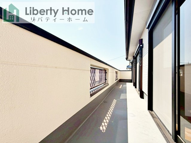 土浦市右籾　中古戸建のバルコニー